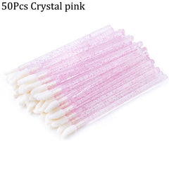 50Pcs Disposable Lip Brush Eyelash Brushes Crystal Lashes Micro