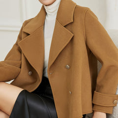 Short  Slim Coat Double-faced Woolen Goods Fall Winter Coat
