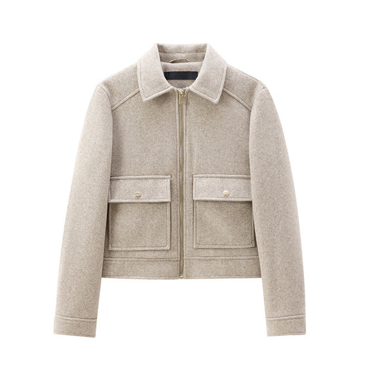 Women's Zipper  Soft Jacket Coat