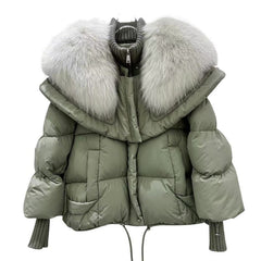 Jacket Female Light Luxury Loose And Warm Puffer Jacket Coat