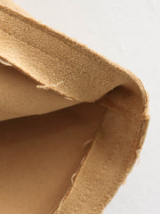 Single-breasted Pocket Square Collar Suede Top