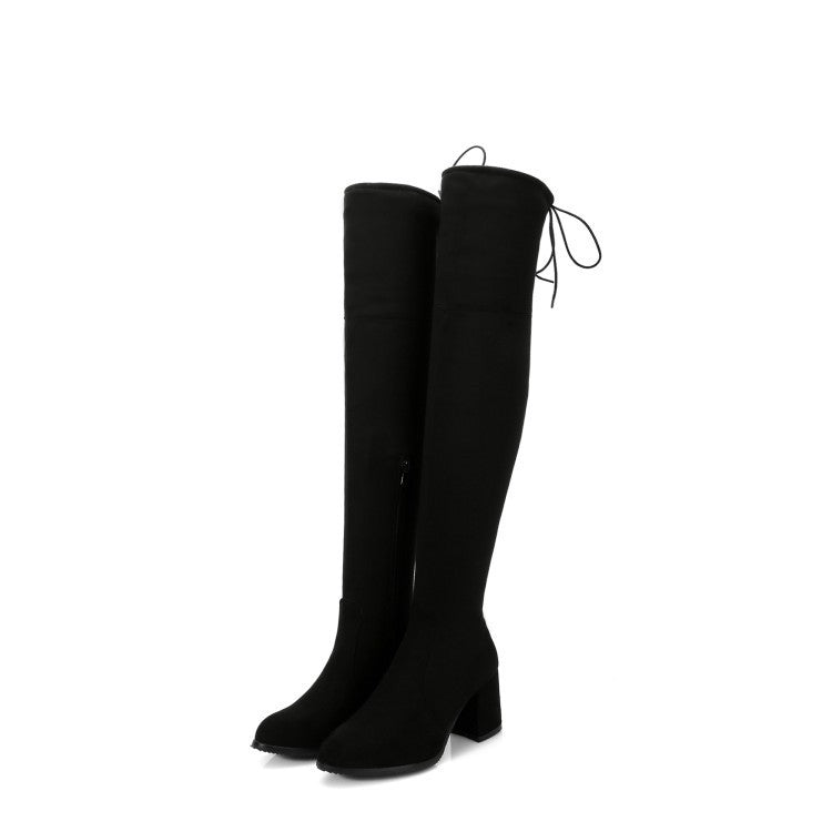 Winter Warm Thick-heeled Over-the-knee Women's Boots