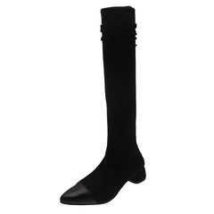 Fall New Pointed Toe Thick Heel Over The Knee Stretch Boots – view 5