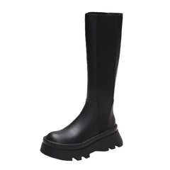 British Style Thick-soled Boots Are Thinner Than The Knee – view 5