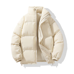 Cotton-padded Coat Stand Collar Cotton-padded Puffer Jacket Couple Wear Warm
