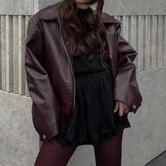 Women's Lapel Long Sleeve Street Coat