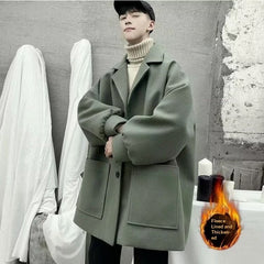 Men's Loose Hong Kong Style Suit Jacket Versatile Casual