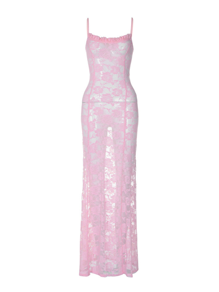 Chest Collar Elegant Evening Dress