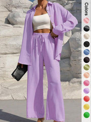 Women's Shirt With Trousers Fashionable And Elegant Ladies New Suit
