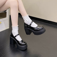Fashion Personality Vintage Mary Jane Shoes Women