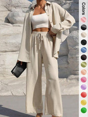 Women's Shirt With Trousers Fashionable And Elegant Ladies New Suit
