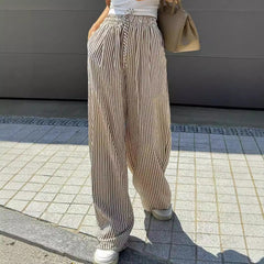 Ice Silk Wide-leg Pants Women's Loose Drooping Trousers