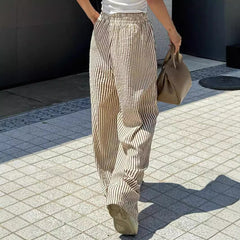 Ice Silk Wide-leg Pants Women's Loose Drooping Trousers