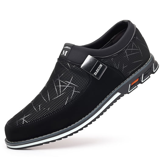 Color Printing Plus Size Leather Shoes Assorted Colors Slip On Feet