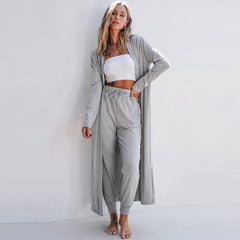 Autumn New Solid Color Long Sleeve Casual Suit Women's Simple All-matching