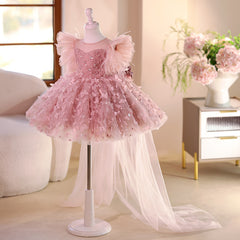 Girls Birthday Dress Flower Wedding Little Girl Princess Dress