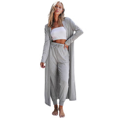 Autumn New Solid Color Long Sleeve Casual Suit Women's Simple All-matching