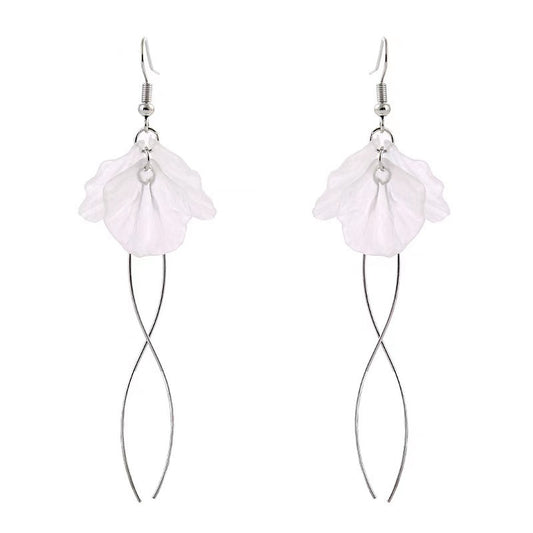 Ice Flower Tassel Earrings Long
