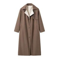 Long Style Temperament Woolen Coat Women