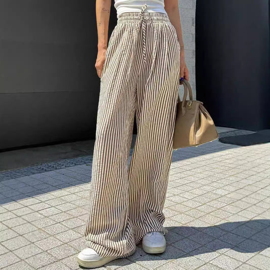 Ice Silk Wide-leg Pants Women's Loose Drooping Trousers