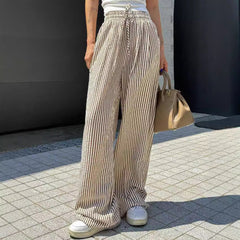 Ice Silk Wide-leg Pants Women's Loose Drooping Trousers