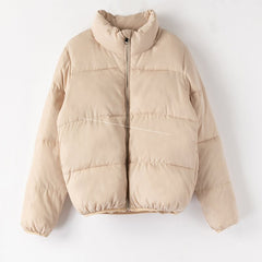 Cotton Padded Puffer Jacket Short Coat