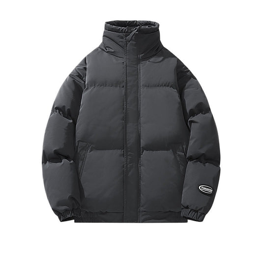 Winter Minimalist Casual Versatile Cotton Coat Men's Warm Puffer Jacket