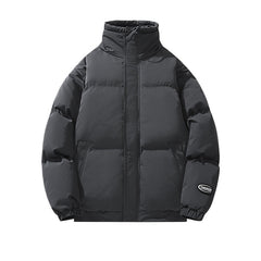 Winter Minimalist Casual Versatile Cotton Coat Men's Warm Puffer Jacket