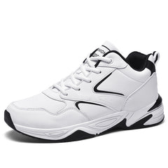 Male Leather Waterproof Running Travel Shoes