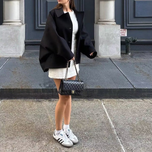 Autumn Wool Blended Short Coat
