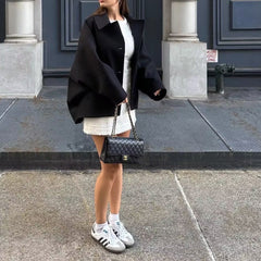 Autumn Wool Blended Short Coat