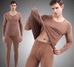 Women's Thin Slim Double-sided Plush Brushed Men's Thermal Underwear