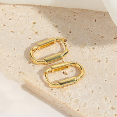 Minimalist Light Luxury French Retro Trendy U-shaped Earrings