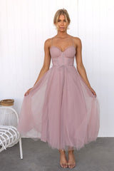 Temperament Camisole Mesh Party Evening Dress