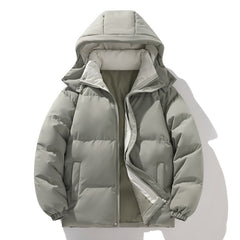 Coat Down Puffer Cotton Short Fake Two-piece Hooded Couple Wear Thickened