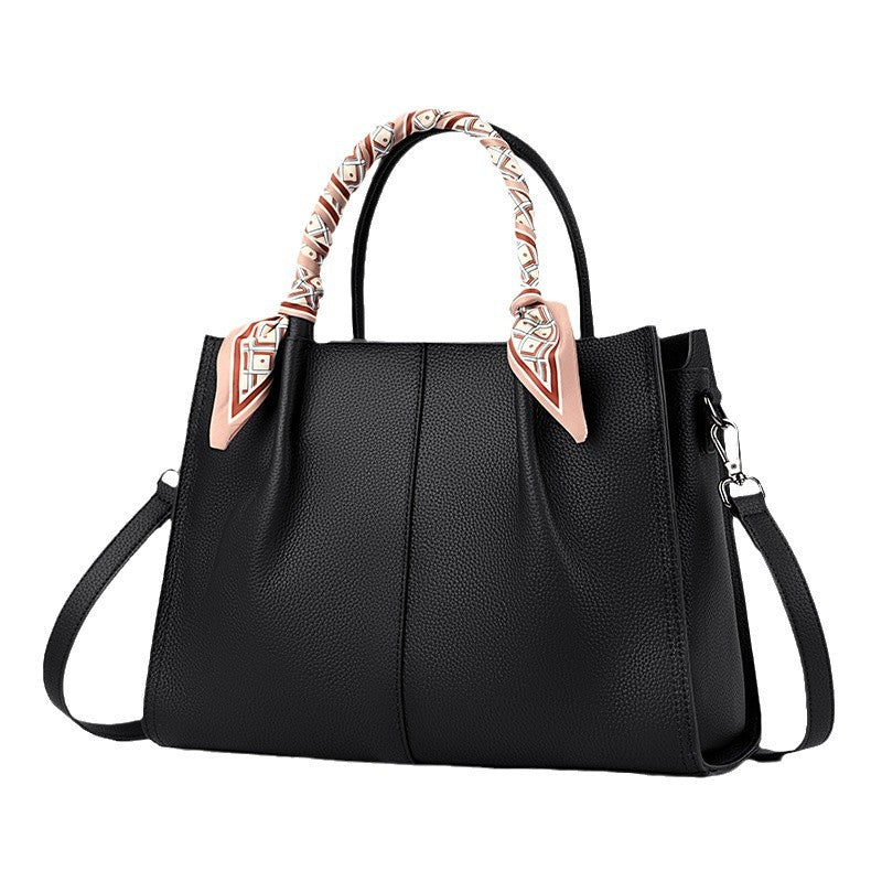 Women's leather crossbody tote bag - view 7