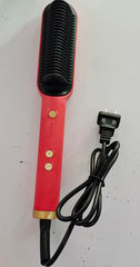 2 In 1 Hair Straightener Hot Comb Negative Ion Curling Tong Dual-purpose Electric Hair Brush