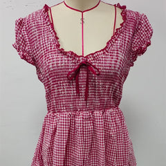 Women's Fashion Short Sleeve Slim Fit Dress