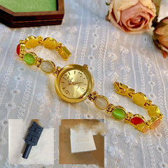 Mid-Ancient Light Luxury Women's Bracelet Watch – Alloy Bracelet Timepiece