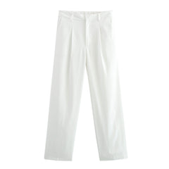Double Pocket Coat Top Pants Suit Women