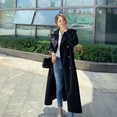 Waist-tight Design  Lining Trench Coat