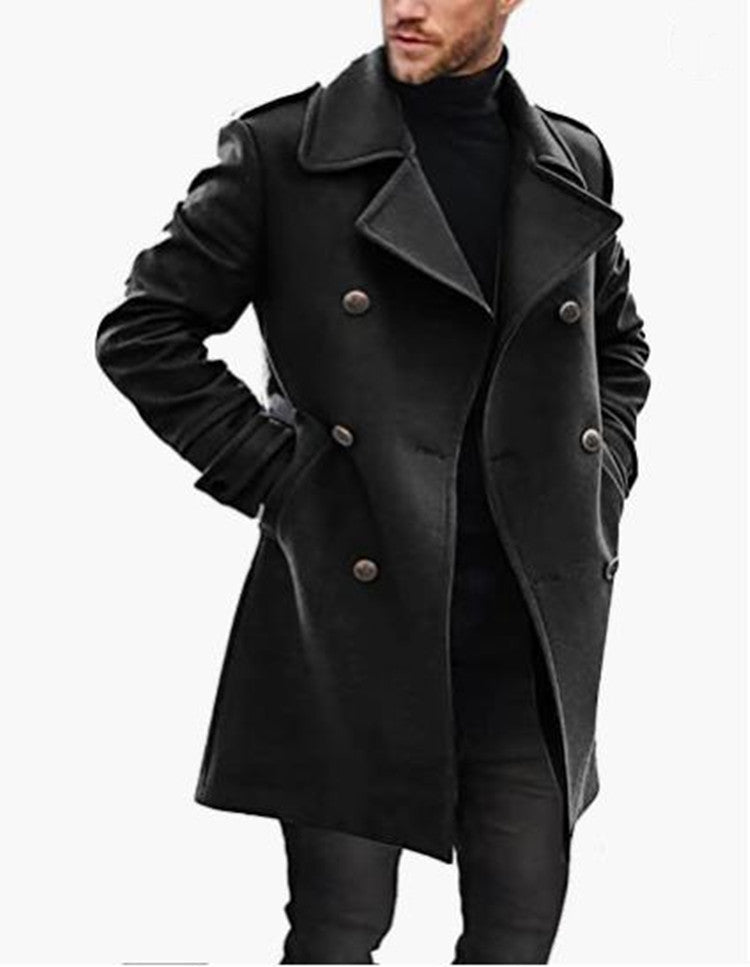 Woolen Men's Coat Autumn And Winter  Product Warm Padded Jacket