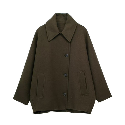 Autumn Wool Blended Short Coat