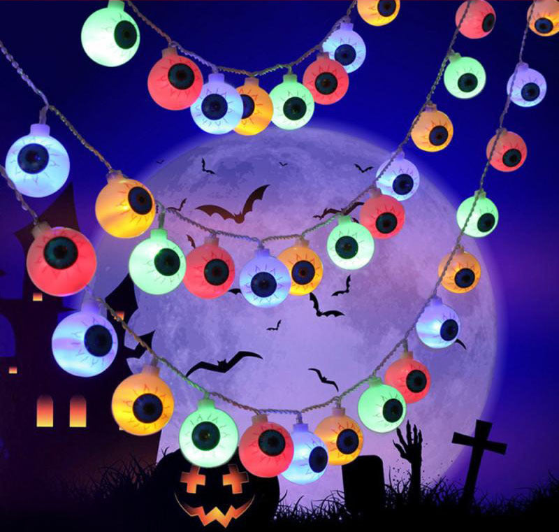 Halloween LED eyeball string lights