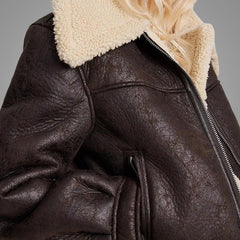 Women's French Fashion Versatile Short Reversible Fleece Jacket