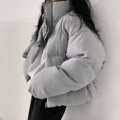Women's Lazy Casual Loose Hand Stuffed Cotton Warm Padded Clothes