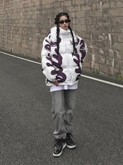 American Vintage Hooded Loose Cotton puffer Jacket