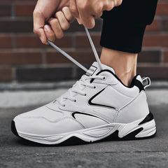 Male Leather Waterproof Running Travel Shoes