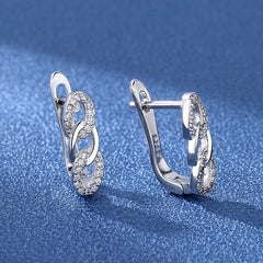 South Korea Dongdaemun Girl Zircon Earrings