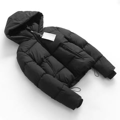 Spanish Style  Winter  Versatile Loose Fluffy Bread Thickened Warm Hooded Cotton Coat Women